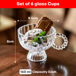 Load image into Gallery viewer, Strip Glass Cup Set  (Set of 6)
