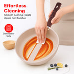 Load image into Gallery viewer, Rioware Non-Stick Maifanshi Granite Fry Pan | 24 Centimetre, Black, Induction Base,5 Layer Non-Stick Cookware, Dishwasher Safe, 2-Layer Metallic Finish
