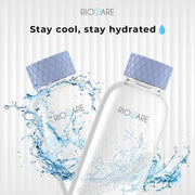 Purifa Pro Borosilicate Glass Water Bottle With Silicon Sleeve 750ml Blue