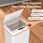 Load image into Gallery viewer, Rioware Smart Dustbin for Home - 13 L Hanging Waterproof Touchless Sensor Dustbin with Lid, Waste Bin Trash Can for Kitchen Cabinet, Bathroom, Battery Operated (Grey)
