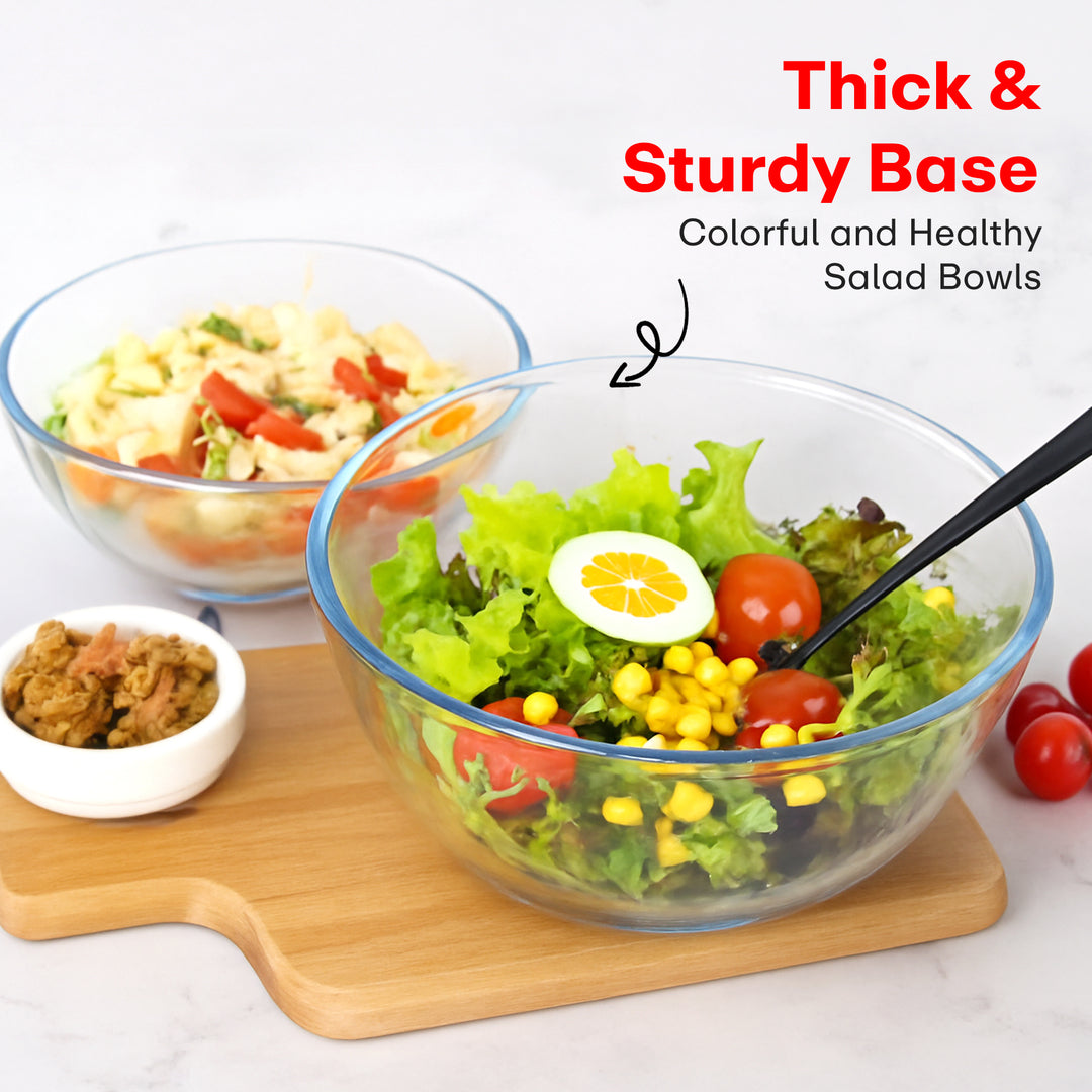 Stackable Glass Bowl Set of 5