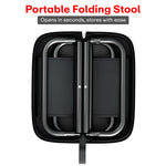 Load image into Gallery viewer, Rioware Folding Stool 110Kg, with Brown Color, Mini Outdoor Camping Stool, Portable Small,Lightweight Hunting Seat with Zippered Carrying Bag, Folding Slacker Chairs for Fishing Travelling Picnics
