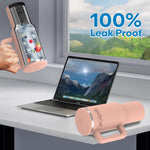Load image into Gallery viewer, 1200 ML Stainless Steel Tumbler Hot and Cold with Handle and 2 Lid and 2 Straw with Silicone Sleeve, Double Insulated Cup 100% Leak Proof Mug Cupholder for Gym, Travelling

