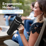 Load image into Gallery viewer, 1200 ML Stainless Steel Tumbler Hot and Cold with Handle and 2 Lid and 2 Straw with Silicone Sleeve, Double Insulated Cup 100% Leak Proof Mug Cupholder for Gym, Travelling
