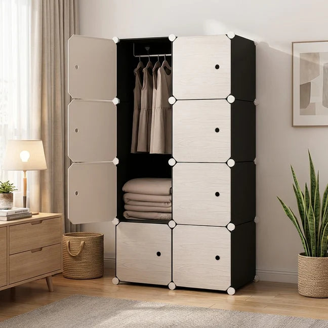 Wardrobe Organizer 6 Shelves -Textured