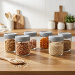 Load image into Gallery viewer, Storage Glass Jar Set Of 6 350 ml
