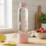 Load image into Gallery viewer, Purifa Pro Borosilicate Glass Water Bottle With Silicon Sleeve 750ml Blue