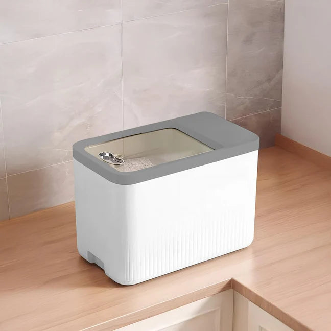 Rice Bucket 5kg Airtight Storage Container White