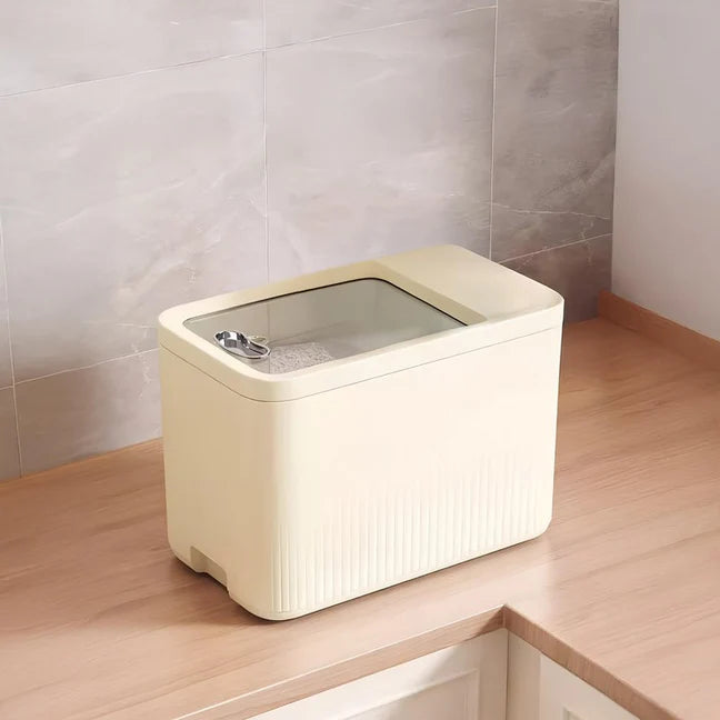 Rice Bucket 5kg Airtight Storage Container White