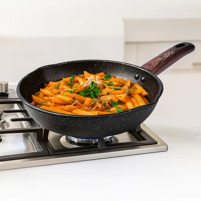 Mini Tadka Pan Durable Food-Grade 16cm Black