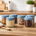 Load image into Gallery viewer, Storage Glass Jar Set Of 6 350 ml