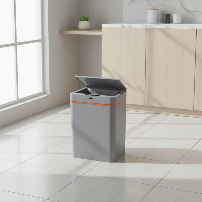 Smart Dustbin for Home Waterproof Touchless Sensor Dustbin Battery Operated 13l Grey