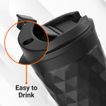 Load image into Gallery viewer, Premium Vacuum Insulated Travel Coffee Mug - 350ml - Keeps Coffee Hot for 8 Hours, Cold for 14 Hours - Hassle-Free Lock System - Stainless Steel
