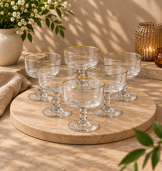 Elegant Glass Dessert Cup