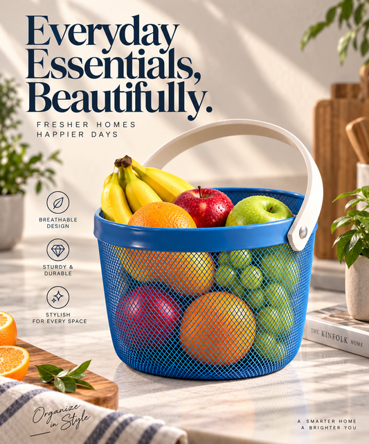 Multipurpose Mesh Storage Basket