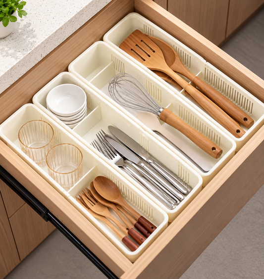 4-Piece Multipurpose Drawer Organizer