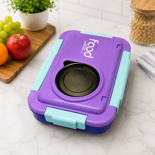 Leakproof 3 Compartment Lunch Box