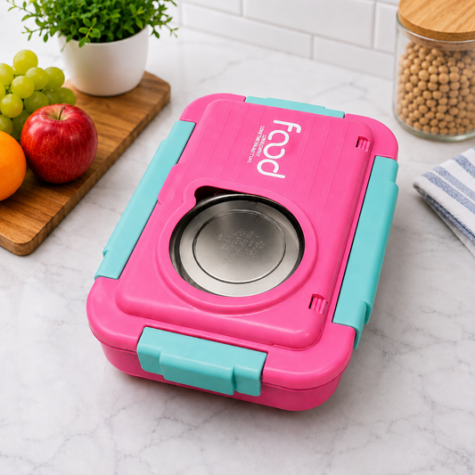 Leakproof 3 Compartment Lunch Box
