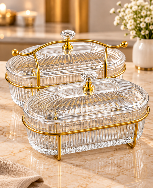 Royal Serve 2 tier Glass