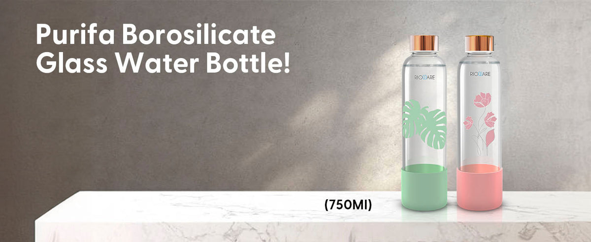 Purifa Purifa Borosilicate Glass Water Bottle – Rioware