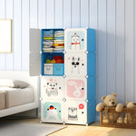 Load image into Gallery viewer, Wardrobe Organizer 6 Shelves - Blue