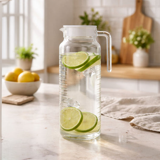 Striped Glass Jug
