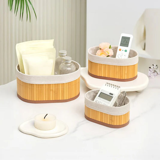 Natural Bamboo Storage Basket